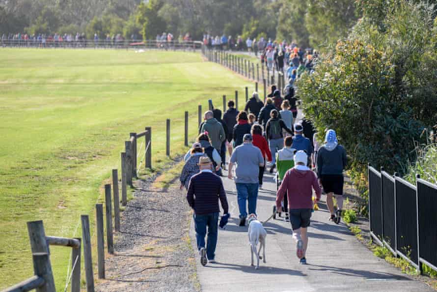 A parkrun event at Mount Barker in South Australia.