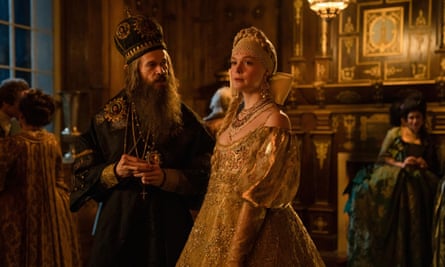 Oh, those Russians … Elle Fanning (right) in The Great.