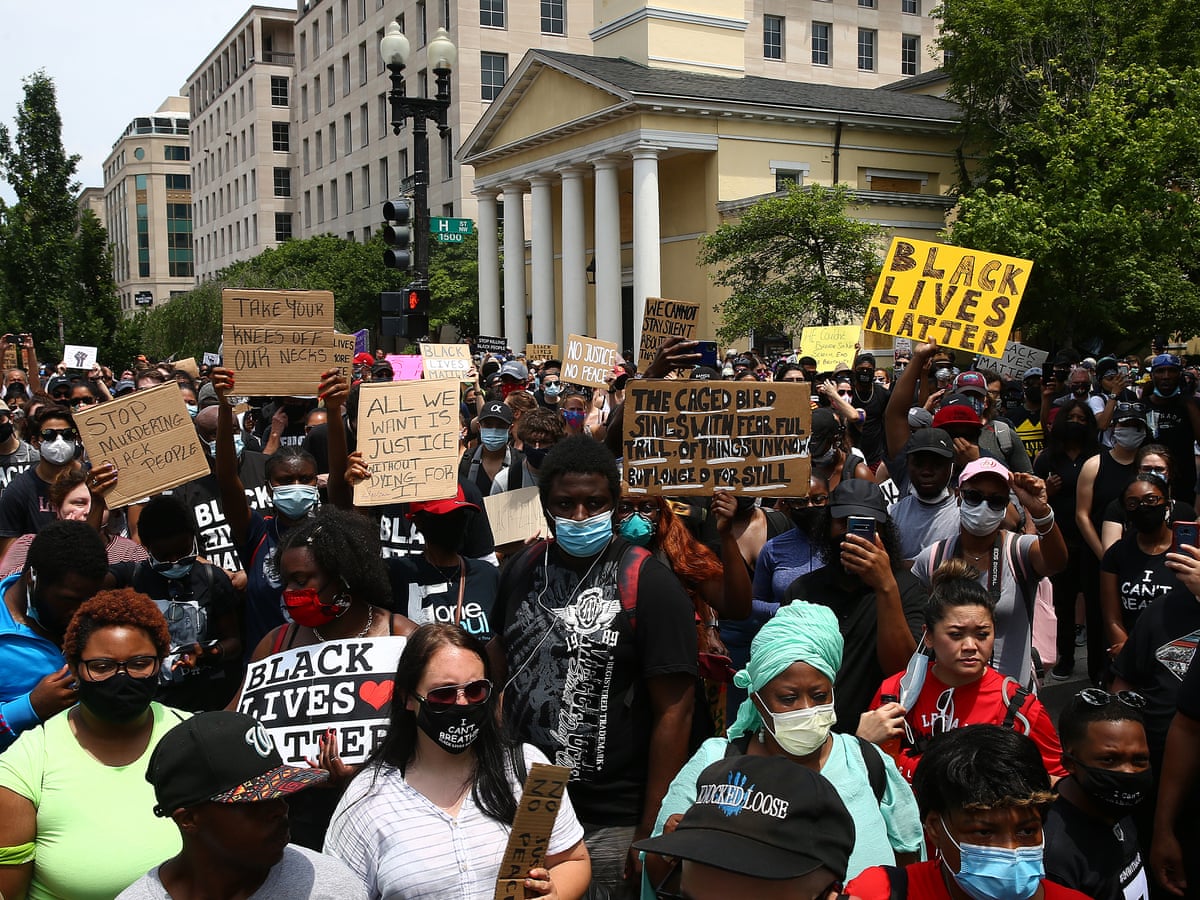 Us Protests Live Hundreds Of Thousands March Against Racial Injustice As It Happened Us News The Guardian