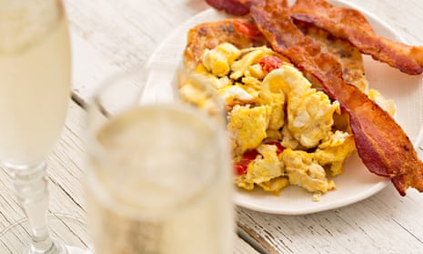 Eggs, bacon and unlimited booze.