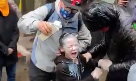 Milk poured on child maced at Seattle protest