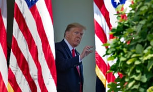 Trump at the White House on Wednesday. The president has repeatedly touted hydroxychloroquine as therapy for coronavirus.