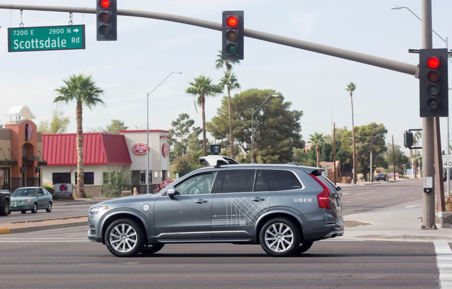 One of Uber’s self-driving cars in Arizona. The crash has sparked a national discussion about the safety of a technology.