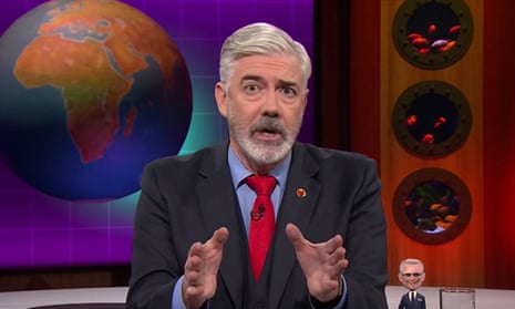 ‘I just felt it was time for someone younger to take advantage of the resources and opportunities on offer’ … Shaun Micallef, pictured in a 2019 episode of Mad As Hell.