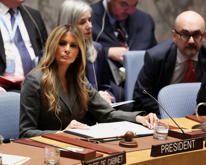 Melania Trump chairs UN meeting on children in conflict – video