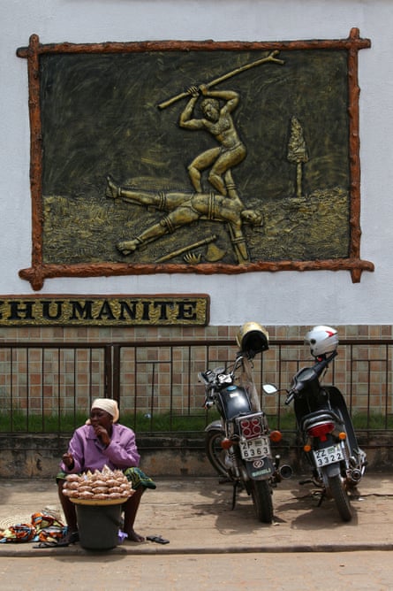 A monument to slavery at a museum in Porto-Novo, Benin.