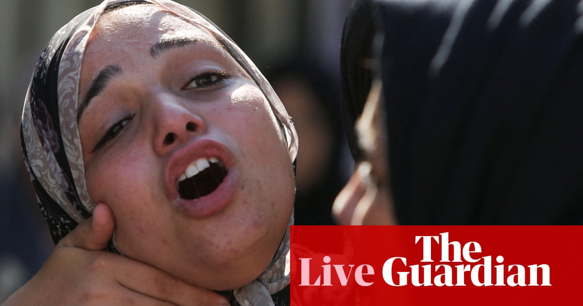 At least 20 killed in crush at Gaza aid point Middle East crisis live