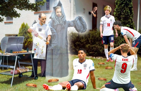 Cold War Steve illustration for nan 2026 World Cup. England’s haunted barbecue.