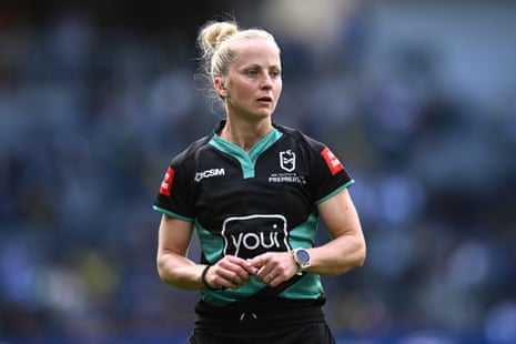 Referee Belinda Sharpe