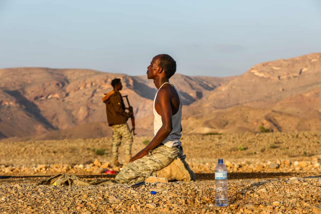 Members of Somalia Puntland maritime police force on duty in 2023.