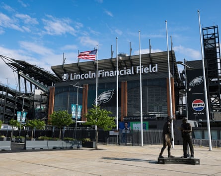 A general view of the entrance to Philadelphia’s Lincoln Financial Field.