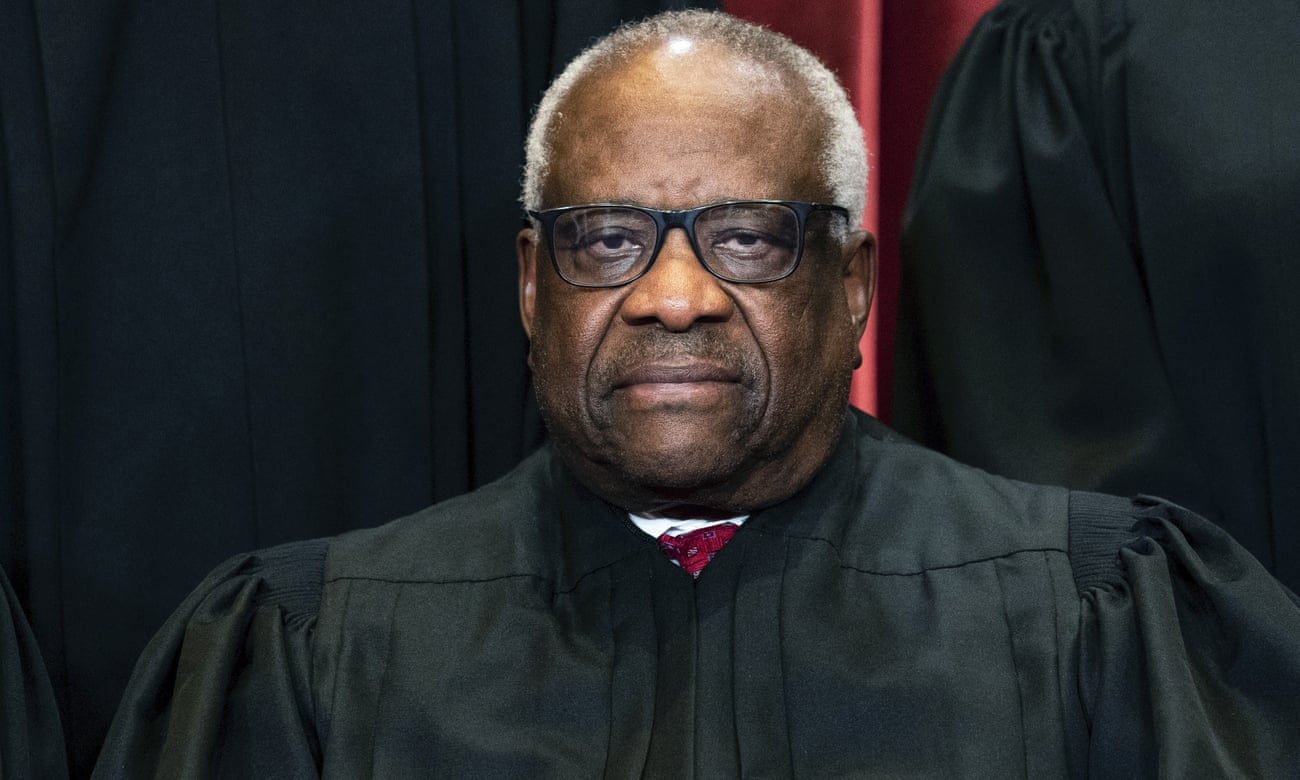 Supreme court justice Clarence Thomas.
