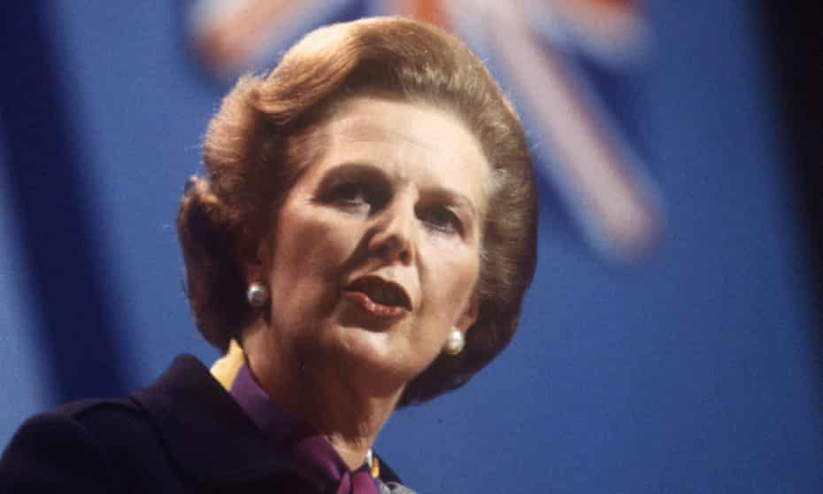 Political reign of restless antagonism … Margaret Thatcher in 1982.