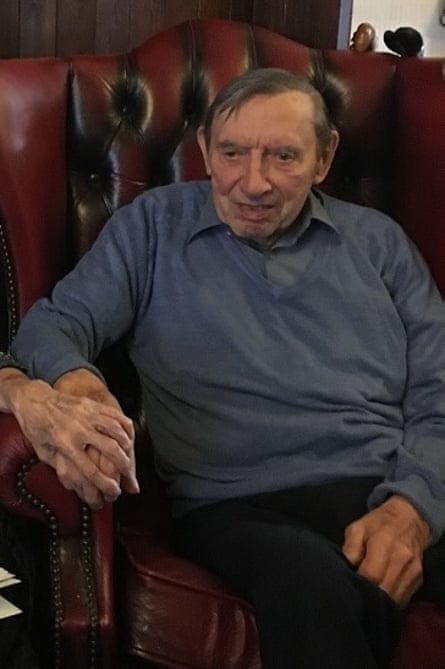 Jill’s father, Byron, sitting in an armchair