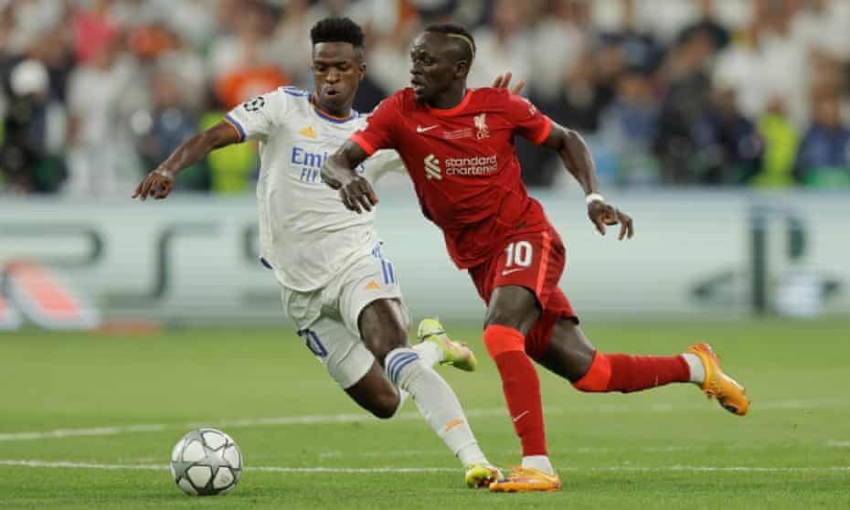 Sadio Mané (right) in action for Liverpool against Real Madrid during Saturday’s Champions League final.