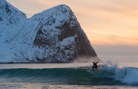 Surfing in the Arctic Circle