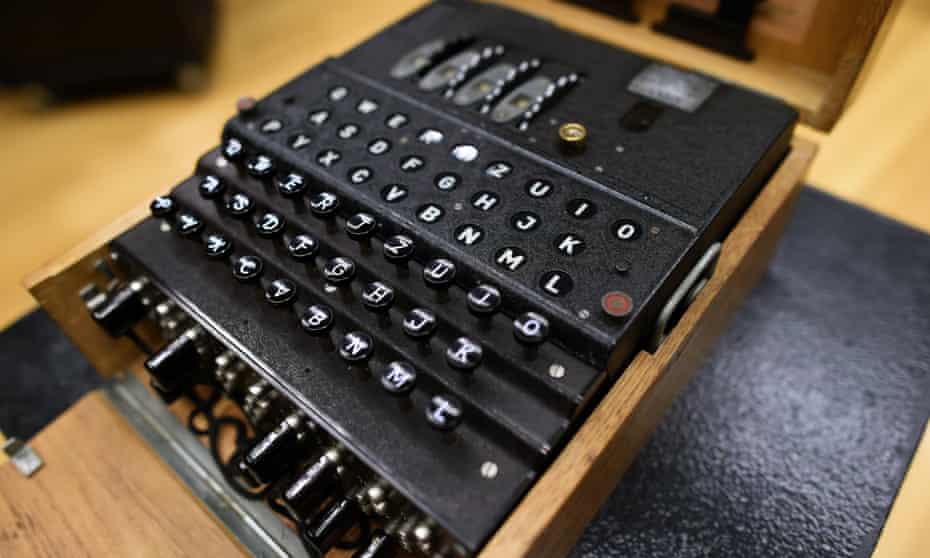 The fully-functional Enigma machine sold by Bonhams in New York on Wednesday. 
