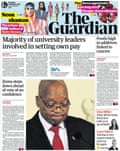 Guardian front page, Thursday 15 February 2018