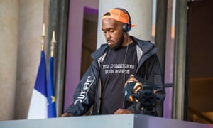 Kiddy Smile performs at the Elysée Palace wearing his provocative T-shirt.