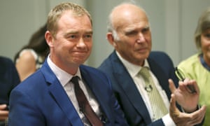 Neither Tim Farron, left, not Vince Cable attended Monday night’s vote where two amendments were passed by three votes.