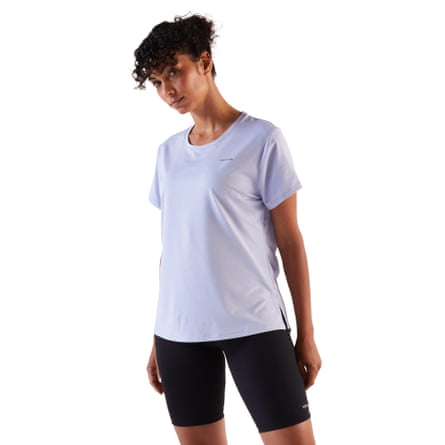 Decathlon Kiprun Run 500 Women’s breathable running T-shirt in purple