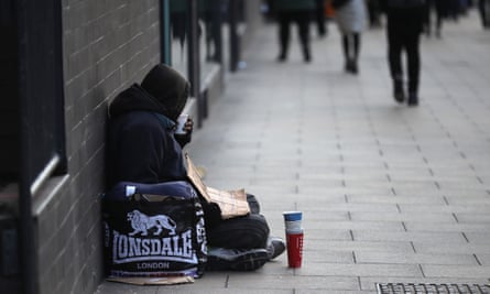 Homeless man Manchester