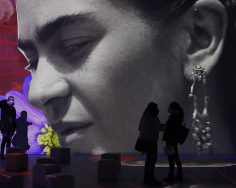 Visitors to the the exhibition Frida Kahlo: The Life of an Icon in Barcelona last year.