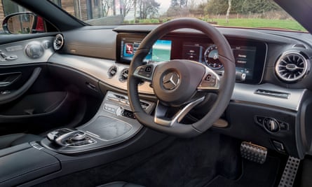 Inside story: the magnifcent interior of the E300 with its ‘floating’ widescreen display.