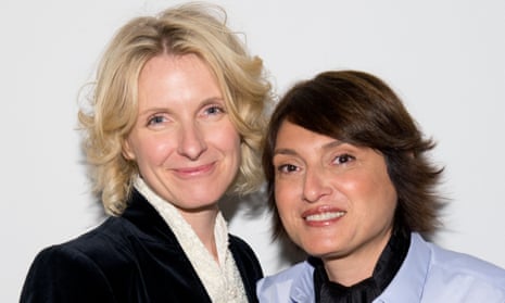 Author Elizabeth Gilbert, left, has announced she is in a relationship with her best friend, Syrian-born writer Rayya Elias.