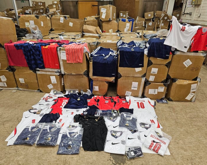 Fake football shirts worth £5.5m seized in one of UK’s biggest counterfeiting raids