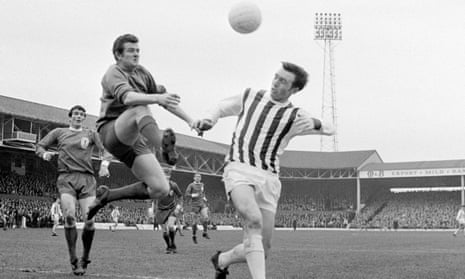 Jeff Astle in action in 1968. The former West Brom forward’s death in 2002 prompted a promise to tackle brain trauma but progress has been slow.