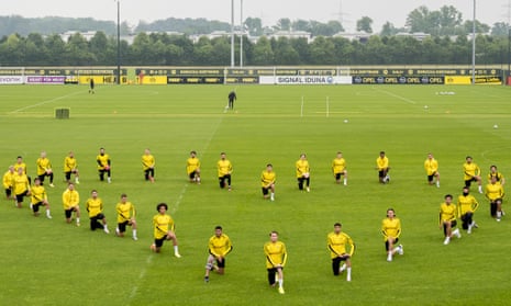 Borussia Dortmund players in training