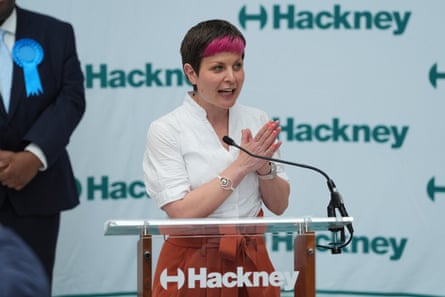 Zoë Garbett speaking at a podium
