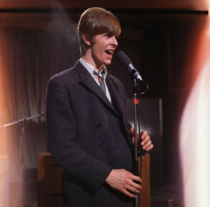 David Bowie performs on the British television show, Ready, Steady, Go in 1966