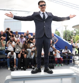 Syrian actor Nader Abd Alhay poses during a photocall for the film Once Upon a Time in Gaza