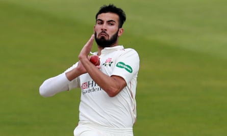 Lancashire’s Saqib Mahmood (pictured) and Matt Parkinson have been called up to the England squad.