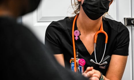 A woman has her vitals checked at a Planned Parenthood clinic in Jacksonville, Florida in 2022. 