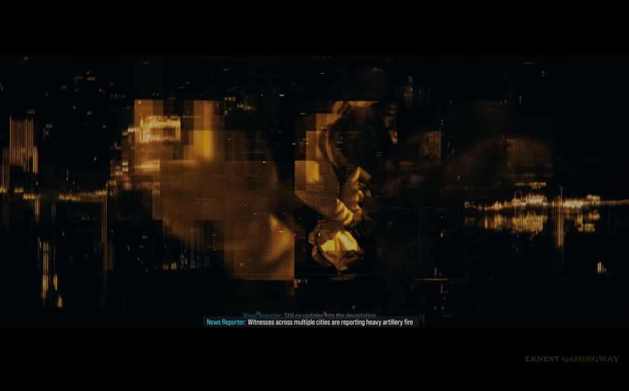 A screengrab from the Call of Duty: Modern Warfare 4 game released by Activision, which is made up of real news broadcast footage from Getty showing paramedics performing CPR during the 2022 Itaewon crowd crush.
