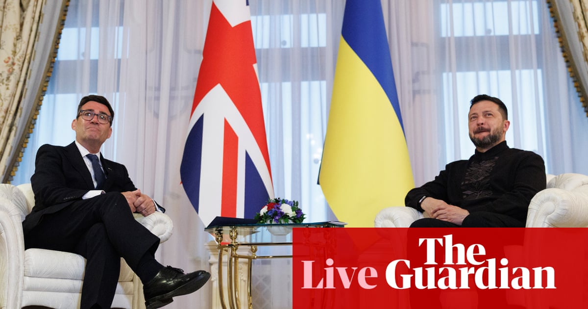 Burnham to take Zelenskyy’s pleas for Patriot missiles to Trump – Europe live