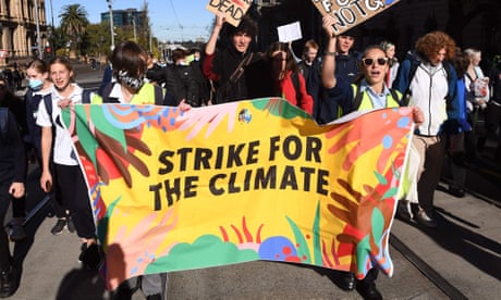A Melbourne School Strike 4 Climate rally in May
