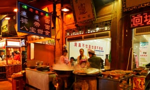 Food stall in the Muslim quarter of Xi’an, China.