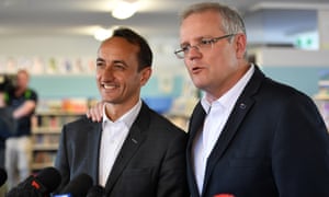 Dave Sharma with Scott Morrison on the campaign trail