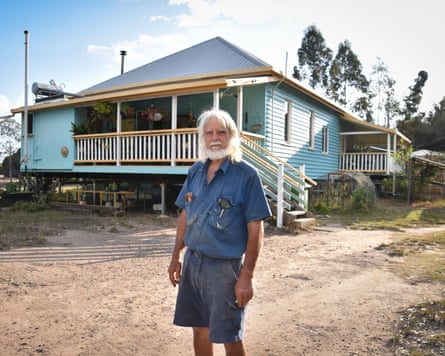 Denver Kanowski outside his Queenslander in Dalby