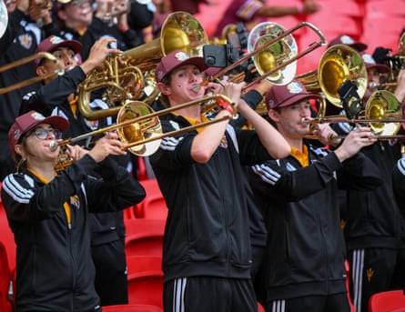 Arizona State Sun Devilsâ marching band at Wembley.