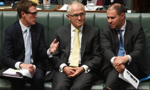 Christian Porter, Malcolm Turnbull and Josh Frydenberg