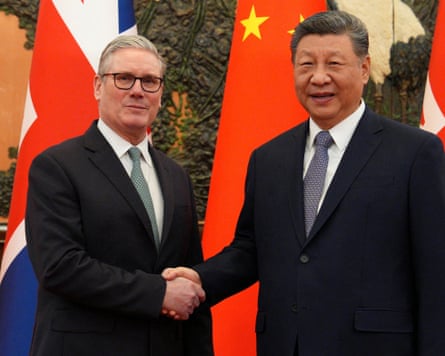 Keir Starmer and Xi Jinping before their bilateral meeting in Beijing, 29 January 2026.