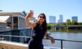 Arwa Mahdawi takes a selfie at the Fairmount Water Works in Philadelphia.