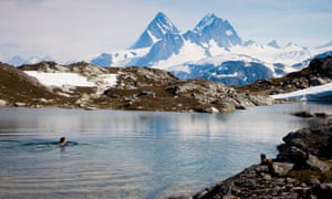 An alpine lake at Bella Coola, British Columbia.