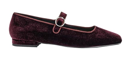 Burgundy ballet flats