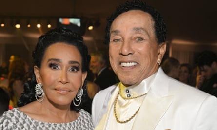 Smokey Robinson and his wife Frances
